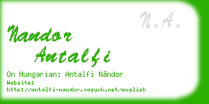 nandor antalfi business card