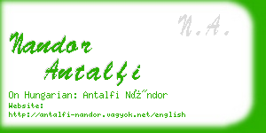 nandor antalfi business card